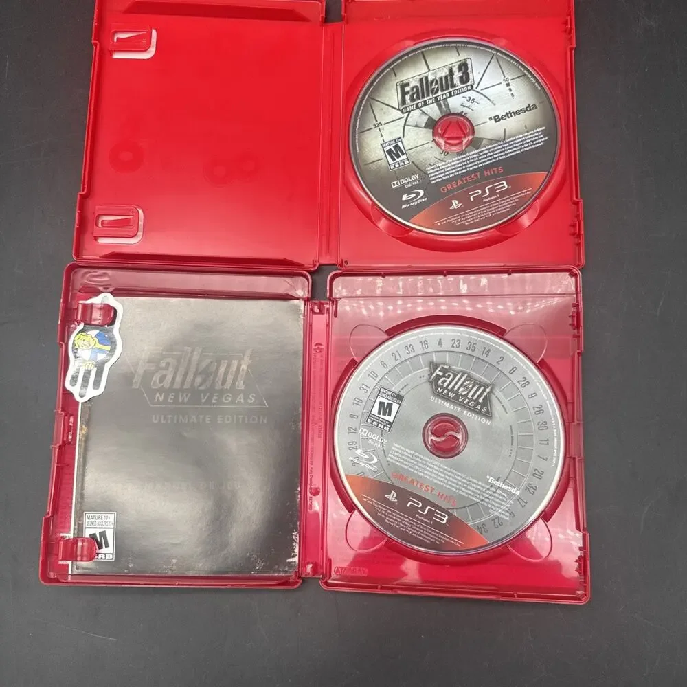 Fallout 3 & Fallout New Vegas Game Of The Year Ultimate Edition PS3 Bundle - EUC